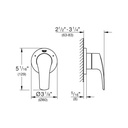 Grohe 19972003 Eurosmart 3-Way Diverter Us Grohe Chrome