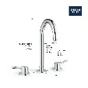 Grohe 20217GNA Concetto 8" Widespread 2-Handle L-Size Bathroom Faucet 4.5 L/Min (1.2 Gpm) Brushed Cool Sunrise