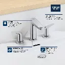 Grohe 20294003 Eurosmart 2Hdl Basin 3-H M Us Grohe Chrome