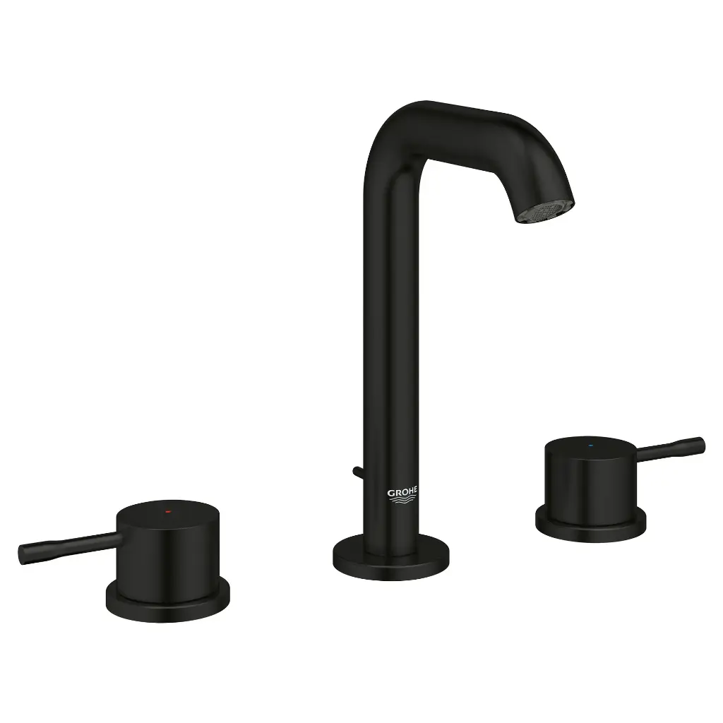Grohe 202972431 Essence 8 Widespread Bathroom Faucet M-Size Matte Black