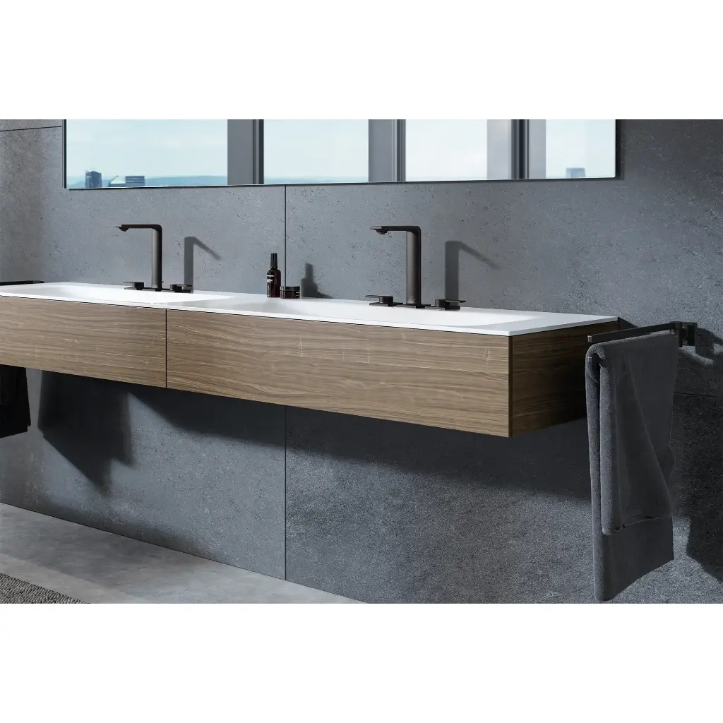 Grohe 205842431 8-Inch Widespread 2-Handle M-Size Bathroom Faucet 1.2 Gpm Matte Black