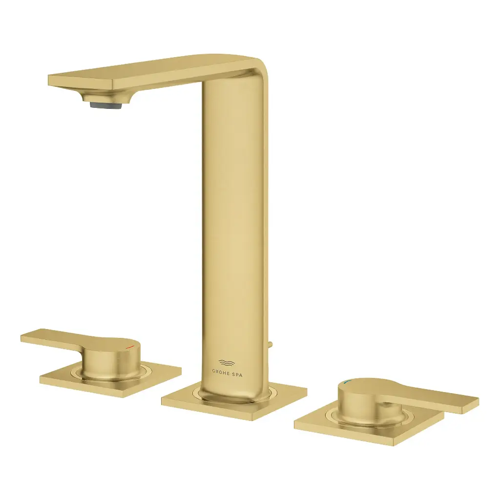 Grohe 20584Gn1 8-Inch Widespread 2-Handle M-Size Bathroom Faucet 1.2 Gpm Brushed Cool Sunrise