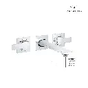 Grohe 205862431 2-Handle Wall Mount Faucet 1.2 Gpm Matte Black