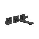Grohe 205862431 2-Handle Wall Mount Faucet 1.2 Gpm Matte Black