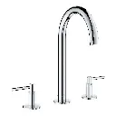 Grohe 20659000 Atrio New 8-Inch Widespread 2-Handle L-Size Bathroom Faucet 1.2 Gpm Chrome (lever or cross handles sold separately)
