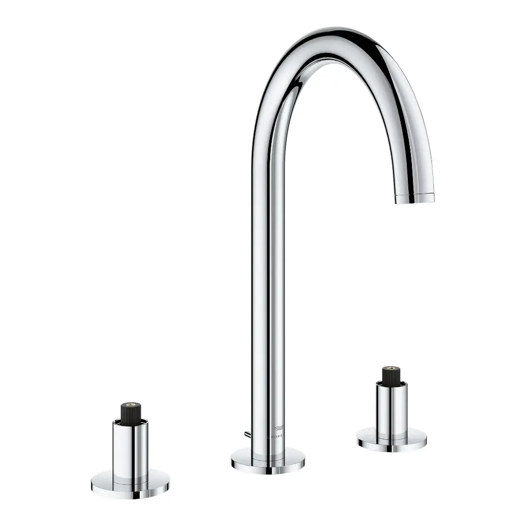 Grohe 20659000 Atrio New 8-Inch Widespread 2-Handle L-Size Bathroom Faucet 1.2 Gpm Chrome (lever or cross handles sold separately)