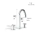 Grohe 20659000 Atrio New 8-Inch Widespread 2-Handle L-Size Bathroom Faucet 1.2 Gpm Chrome (lever or cross handles sold separately)