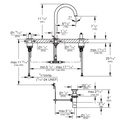 Grohe 206592430 Atrio New 2 Handles 3- Holes L Matte Black