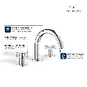 Grohe 206602430 Atrio New 2 Handles Basin 3- Holes M Matte Black