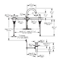 Grohe 20660GN0 Atrio New 2 Handles Basin 3- Holes M Brushed Cool Sunrise