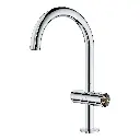 Grohe 21146000 Single Hole Two-Handle L-Size Bathroom Faucet 1.2 Gpm Chrome