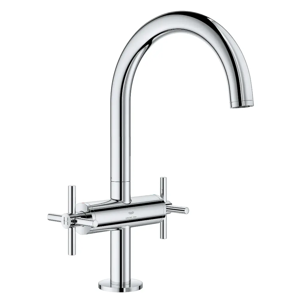 Grohe 21146000 Single Hole Two-Handle L-Size Bathroom Faucet 1.2 Gpm Chrome