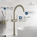 Grohe 21161En0 Single Hole Two-Handle Xl-Size Bathroom Faucet 1.2 Gpm Brushed Nickel