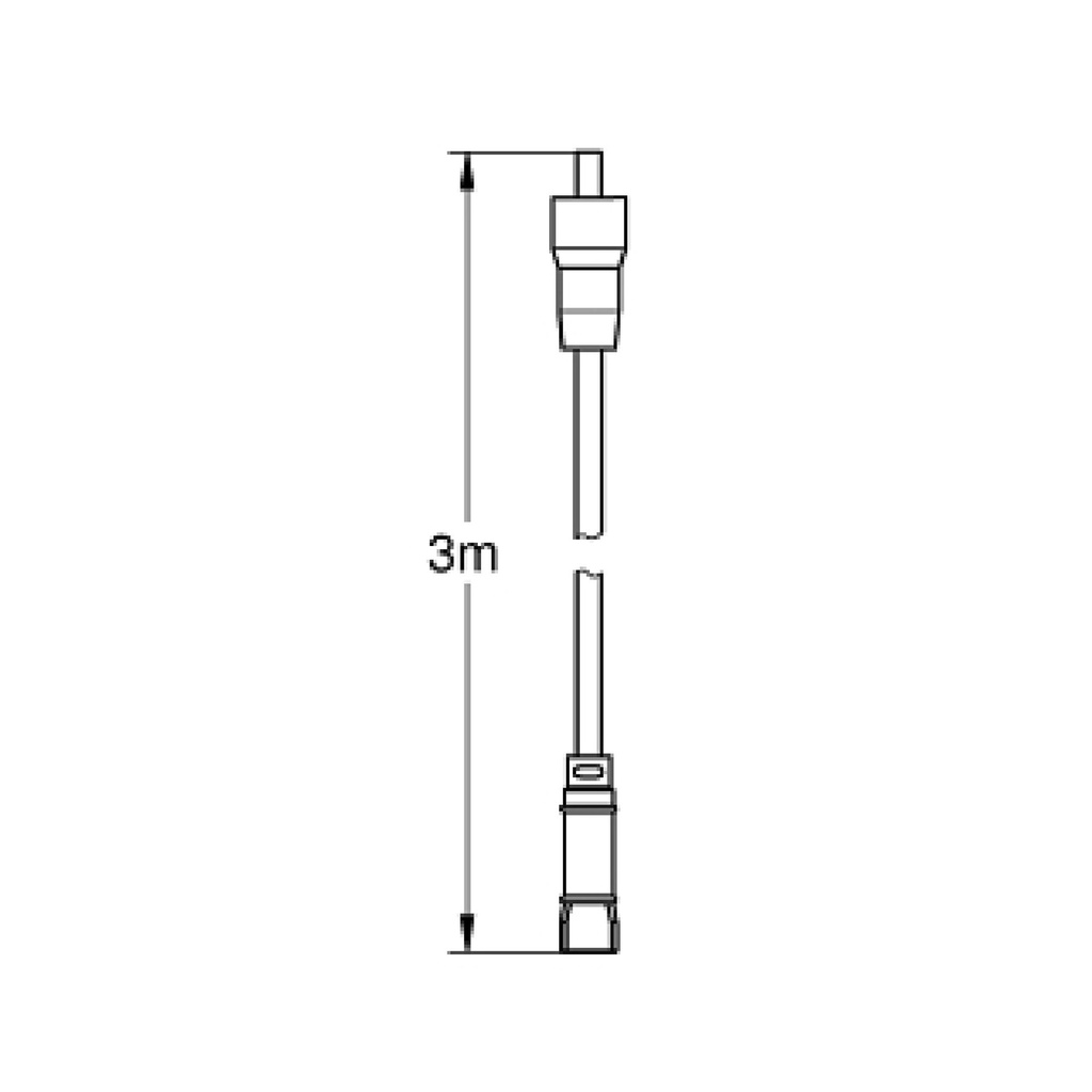 Grohe 22521Ln0 Grohe Sense Guard Extension Cable 3M Chrome