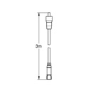 Grohe 22521Ln0 Grohe Sense Guard Extension Cable 3M Chrome