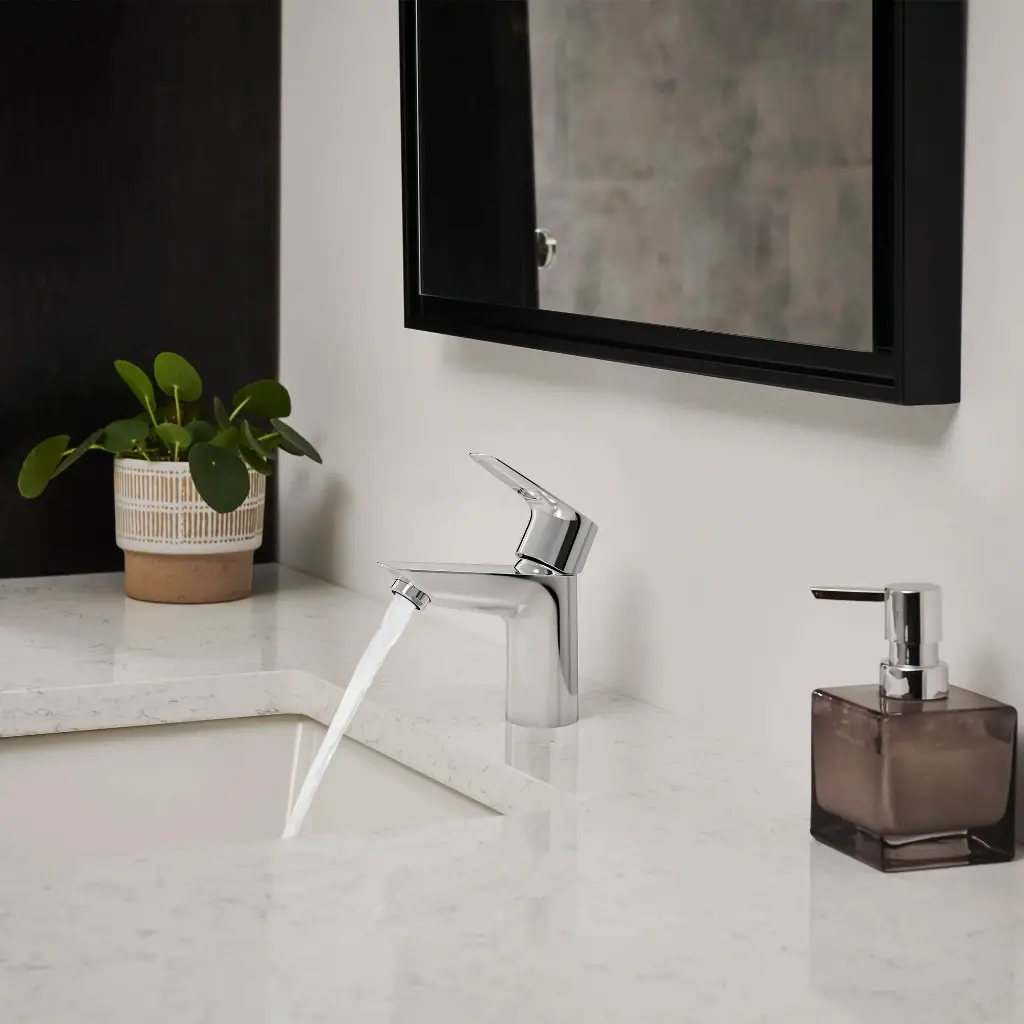 Grohe 23085001 Bauloop Ohm Faucet S-Size Less Drain Grohe Chrome