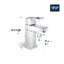 Grohe 23129ENA Single Hole Single-Handle S-Size Bathroom Faucet 4.5 L/Min (1.2 Gpm) Brushed Nickel