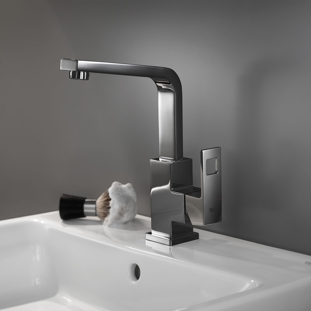 Grohe 23184A0A Centerset Single-Handle Single-Hole High Spout Bathroom Faucet 5.7 L/Min (1.5 Gpm) Hard Graphite