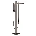 Grohe 23672A01 Single Handle Freestanding Tub Faucet With 6.6 L/Min (1.75 Gpm) Hand Shower Hard Graphite