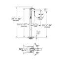 Grohe 23672En1 Single Handle Freestanding Tub Faucet With 6.6 L/Min (1.75 Gpm) Hand Shower Brushed Nickel