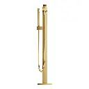 Grohe 23672GN1 Eurocube Single Handle Freestanding Tub Faucet With 6.6 L/Min (1.75 Gpm) Hand Shower Brushed Cool Sunrise