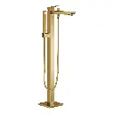 Grohe 23672GN1 Eurocube Single Handle Freestanding Tub Faucet With 6.6 L/Min (1.75 Gpm) Hand Shower Brushed Cool Sunrise