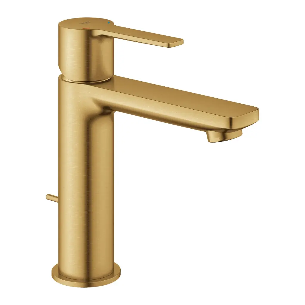 Grohe 23794GNA Single Hole Single-Handle S-Size Bathroom Faucet 1.2 Gpm Brushed Cool Sunrise