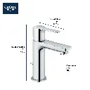 Grohe 23824243A Single Hole Single Handle Xs-Size Bathroom Faucet 4.5 L/Min (1.2 Gpm) Matte Black