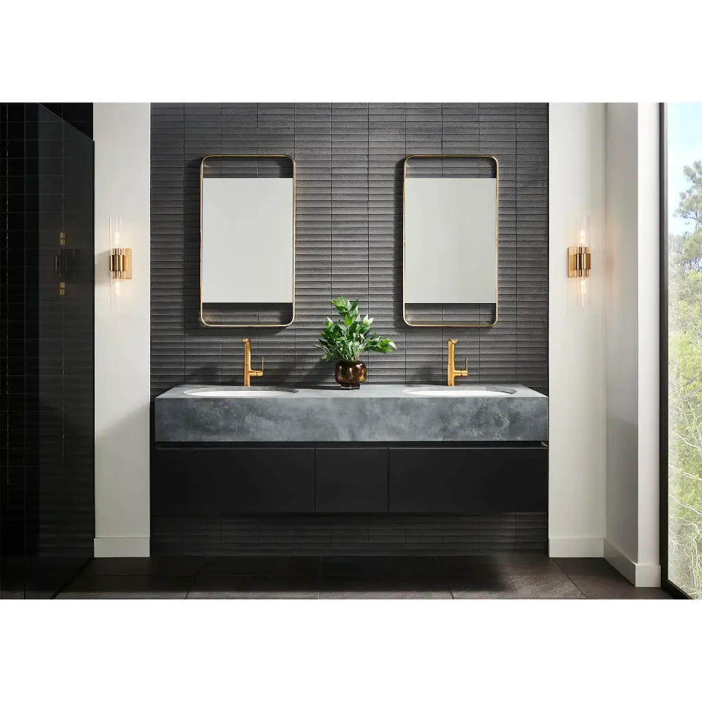 Grohe 23825GNA Single Hole Single-Handle L-Size Bathroom Faucet 4.5 L/Min (1.2 Gpm) Brushed Cool Sunrise