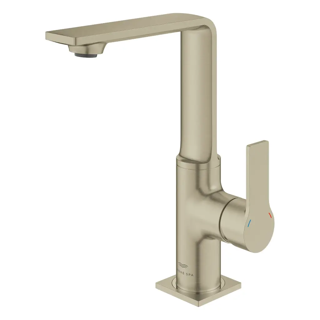 Grohe 23858En1 Single-Hole Single Handle L-Size Bathroom Faucet 1.2 Gpm Brushed Nickel