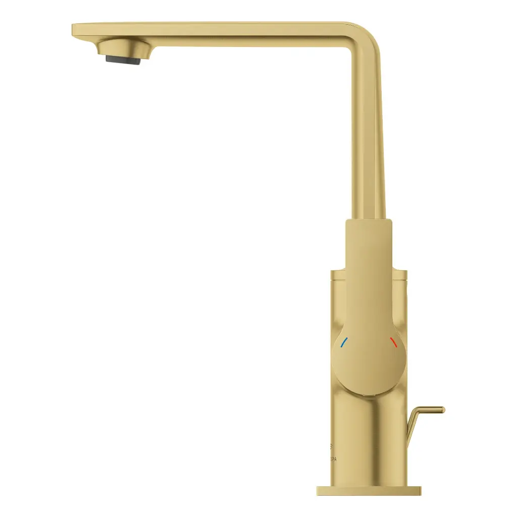 Grohe 23858Gn1 Single-Hole Single Handle L-Size Bathroom Faucet 1.2 Gpm Brushed Cool Sunrise