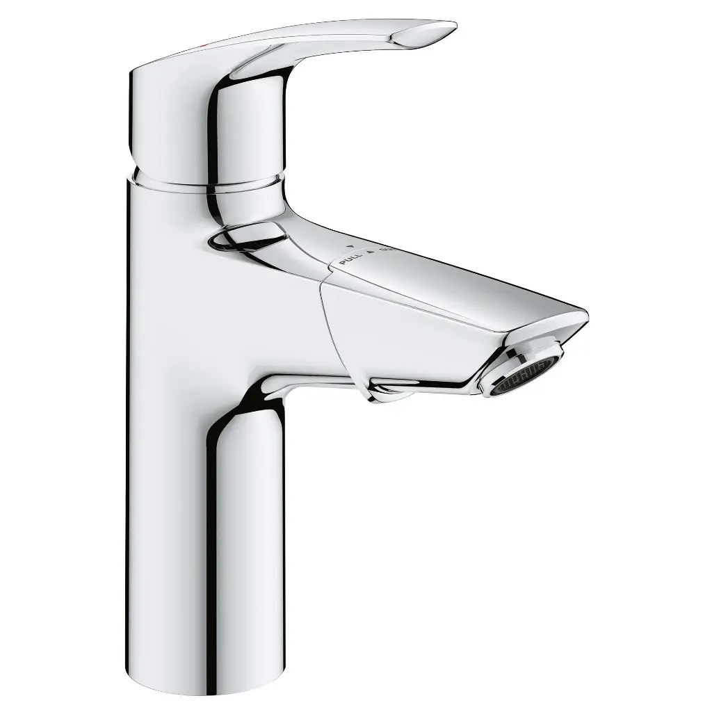 Grohe 23991003 Eurosmart Single Hole M-Size Lavatory Faucet with Pull-Out in Chrome