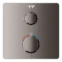 Grohe 24110A00 Single Function 2-Handle Thermostatic Valve Trim Hard Graphite