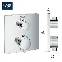 Grohe 24110A00 Single Function 2-Handle Thermostatic Valve Trim Hard Graphite