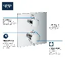 Grohe 24110GN0 Single Function 2-Handle Thermostatic Valve Trim Brushed Cool Sunrise