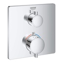 Grohe 24110GN0 Single Function 2-Handle Thermostatic Valve Trim Brushed Cool Sunrise