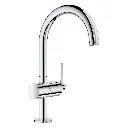 Grohe 24350000 Single Hole Single Handle L-Size Bathroom Faucet 1.2 Gpm Chrome