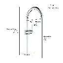 Grohe 24352000 Single Hole Single Handle Xl-Size Bathroom Faucet 1.2 Gpm Chrome