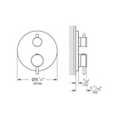 Grohe 243612430 Atrio New Thm Trimset Rapido Bath Us Matte Black