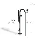 Grohe 24368000 Atrio New One Hand Mixer Bath Freestanding Chrome