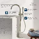 Grohe 24368En0 Atrio New One Hand Mixer Bath Freestanding Brushed Nickel