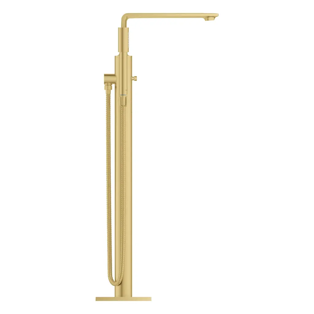 Grohe 25222Gn1 Single Handle Freestanding Tub Faucet With 1.75 Gpm Hand Shower Brushed Cool Sunrise