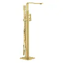 Grohe 25222Gn1 Single Handle Freestanding Tub Faucet With 1.75 Gpm Hand Shower Brushed Cool Sunrise