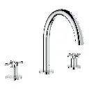 Grohe 25273000 3-Hole 2-Handle Deck Mount Roman Tub Faucet Chrome