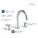 Grohe 252732430 Atrio New 2 Handles Bath 3- Holes Us Matte Black