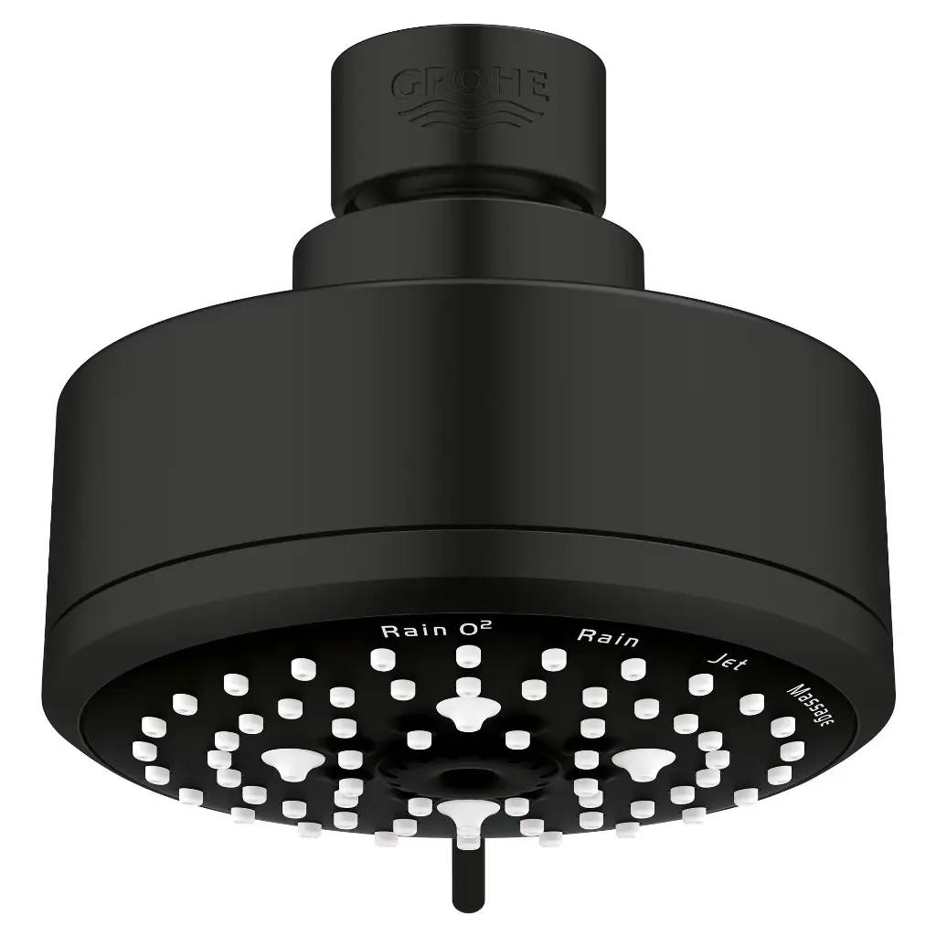 Grohe 260432431 Tempesta Cosmopolitan 100 Shower Head 4 Sprays 1.75gpm Matte Black