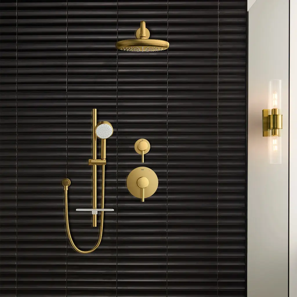 Grohe 26046GN2 100 Hand Shower 2 Sprays 6.6 L/Min (1.75 Gpm) Brushed Cool Sunrise