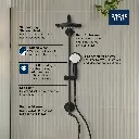Grohe 261232431 25" Tempesta Shower System 6.6 L/Min (1.75 Gpm) Matte Black