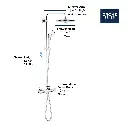 Grohe 26128EN2 Euphoria 260 Shw Syst.Thm Coolt 6.6L Us Grohe Brushed Nickel