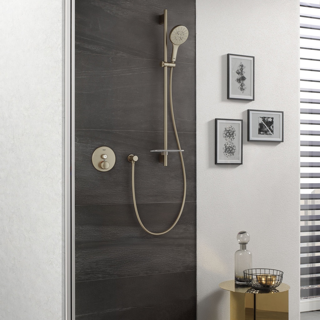 Grohe 26547EN0 Rainshower Smartactive 24" Round Hand Shower Set Brushed Nickel